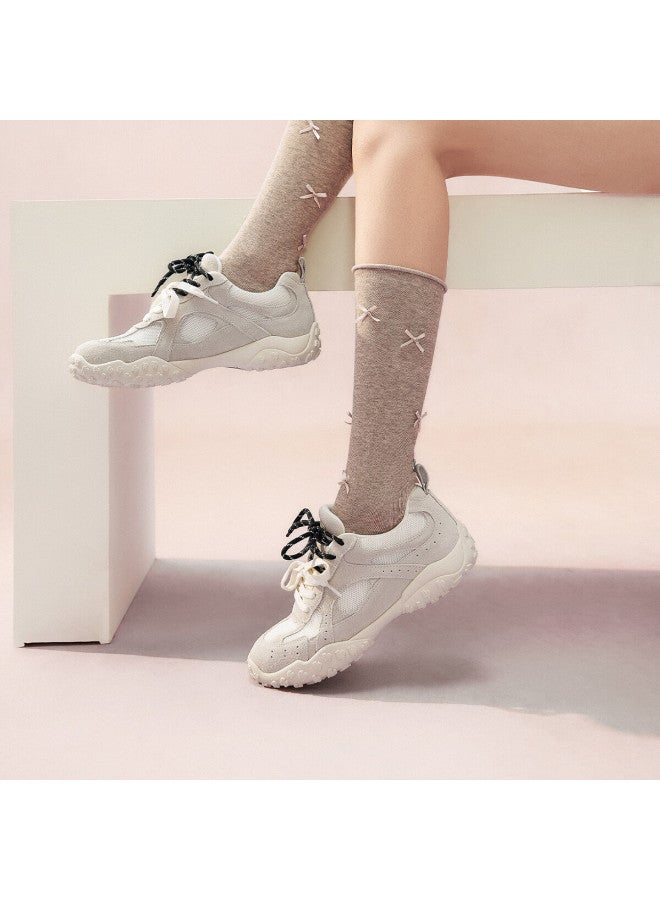 Tata  Spring Fashion Casual Sports Shoes For Women Beige/white Cm5 36 - Image 3