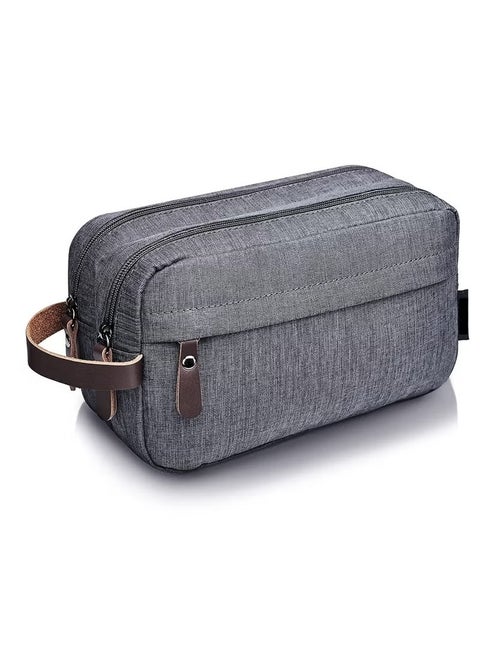 Toiletry Bag, Toiletry Waterproof Hanging Bag, Oxford ClothTravel Organizer Cosmetic Bag, Necessaries Case Wash Toiletry Bag, Lightweight Travel Shaving, for Men and Women (Gray)