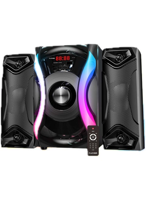 Platinum subwoofer with Bluetooth connection - AUX cable - memory card port - USB port and remote control, model AH-4004