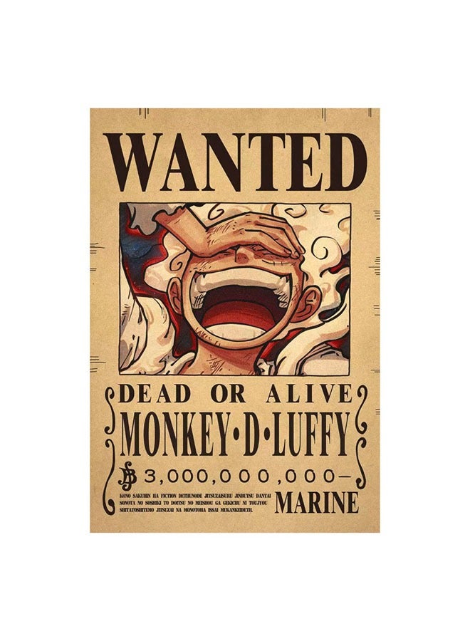 Japanese Comics One Piece Monkey D. Luffy Printed Pendant Necklace Souvenir