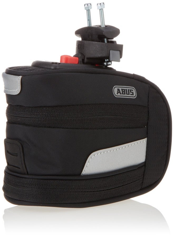 ABUS ST 2100 KF Unisex Bicycle Bag + Mounting Bracket, Black/Silver, One Size - Image 1