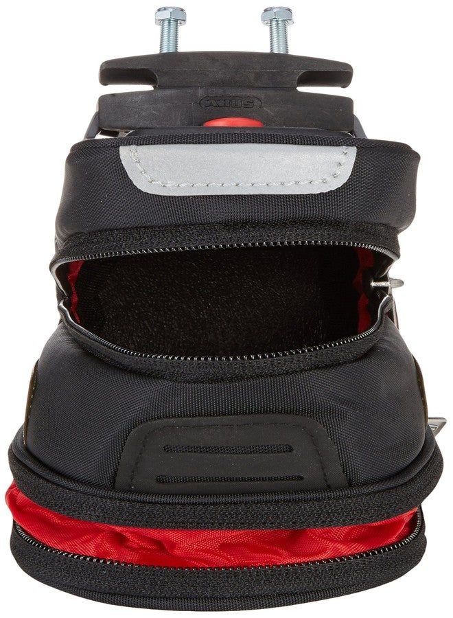 ABUS ST 2100 KF Unisex Bicycle Bag + Mounting Bracket, Black/Silver, One Size - Image 4