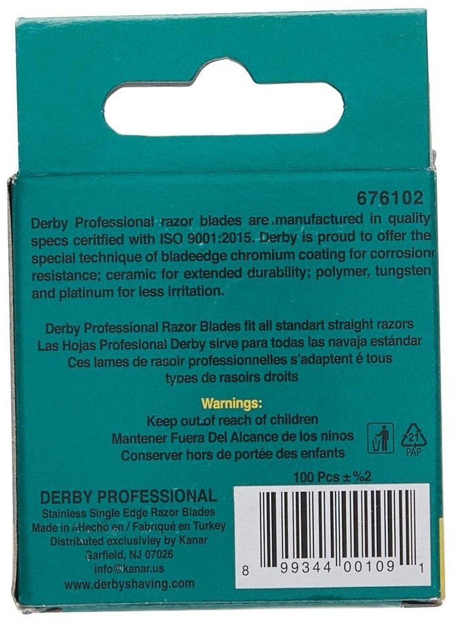 Derby - 100 Derby Professional Single Edge Razor Blades - Image 1