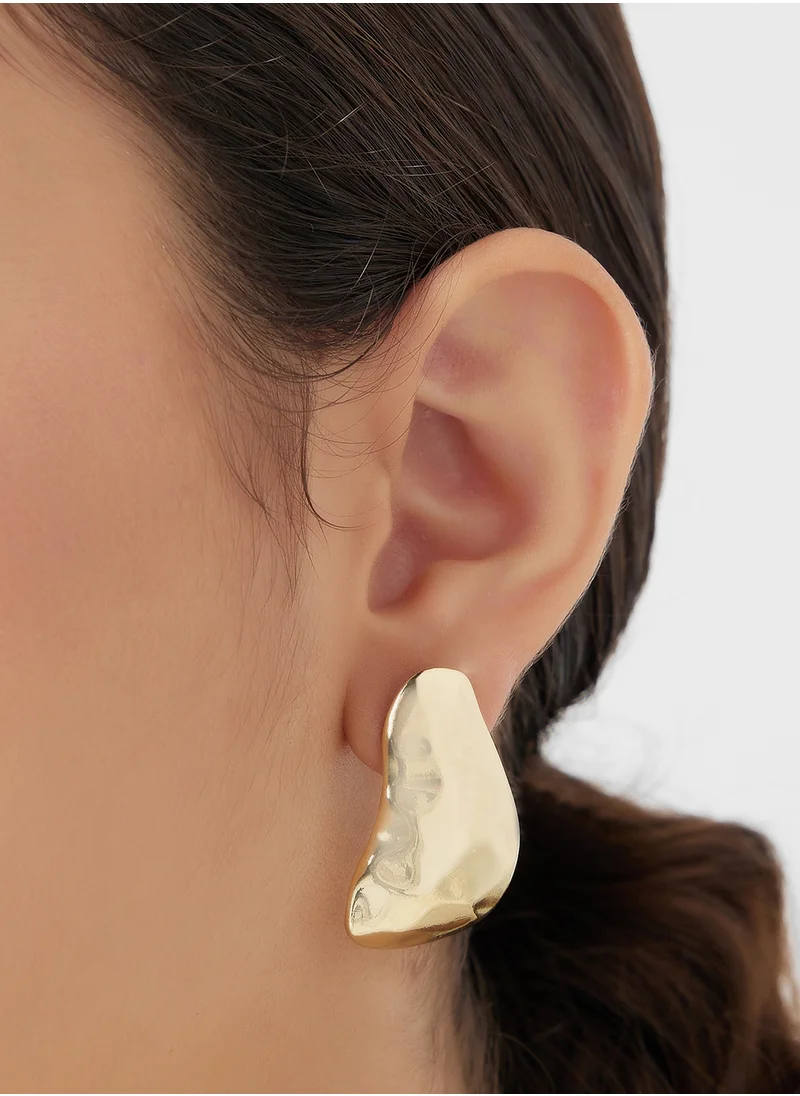 ELLA Molten Stud Earrings