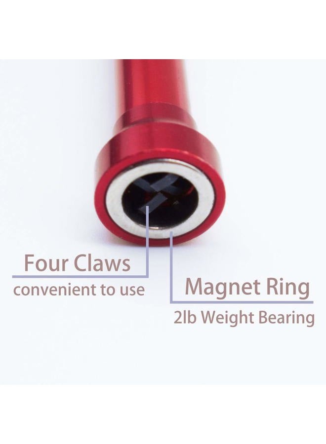 VASTOOLS Flexible Claw Pickup Tool with Magnet/28", 2-in-1 Magnetic Pickup Tool,4-Finger Claw,Rustless Spring,Versatile - Image 4