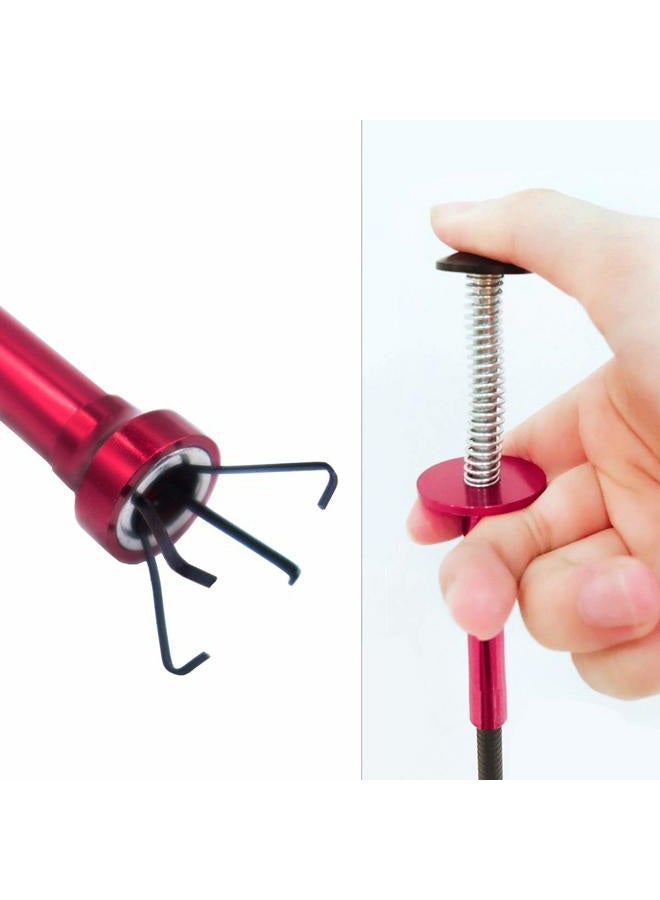 VASTOOLS Flexible Claw Pickup Tool with Magnet/28", 2-in-1 Magnetic Pickup Tool,4-Finger Claw,Rustless Spring,Versatile - Image 3