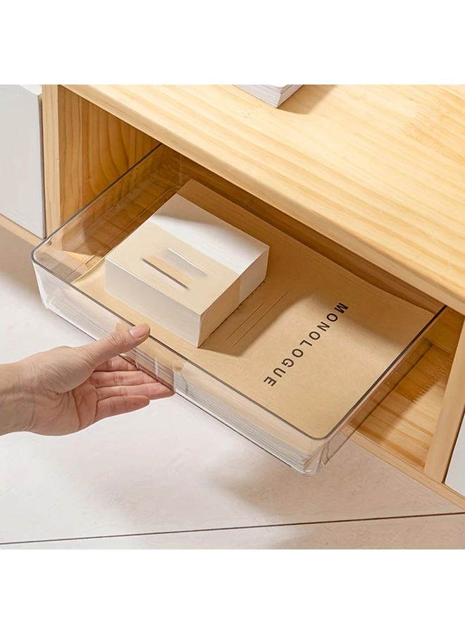 Large Clear Plastic Drawer Organizer with Dividers for Home Office Storage - Image 5