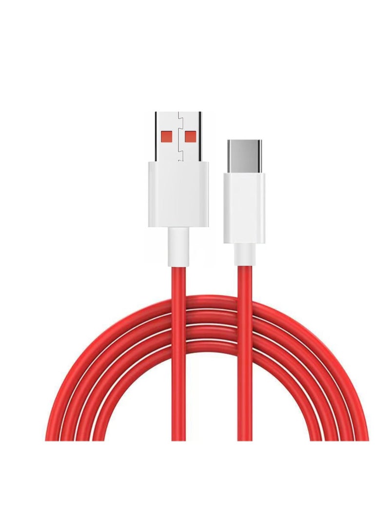 1Pack Charger Cable for OnePlus Ace 12/ Nord 2 /13/12/12R/11Pro/10/10Pro/9RT/9/9R/8T/7 Pro/6T/,11V 7.3A Warp Cable ,3.3 Feet