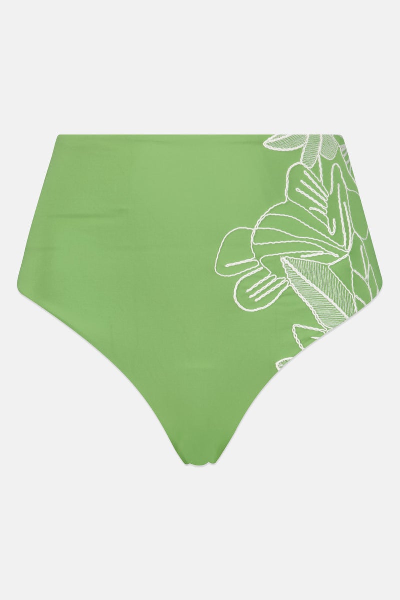 oysho Women Solid Niki Bottom, Green - Image 1
