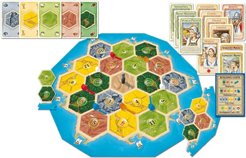 Catan لعبة لوحية CATAN العائلية - انطلق في رحلة للاستقرار! لعبة استراتيجية للأطفال والبالغين، للأعمار 10 سنوات فما فوق، 3-4 لاعبين، مدة اللعب 60 دقيقة، من إنتاج استوديو CATAN - Image 2