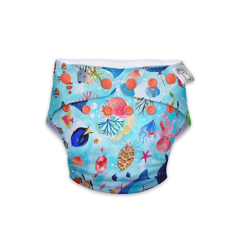 SuperBottoms Swimming Diapers for Babies & Toddlers - Reusable & Adjustable Swim Diapers - Washable Cloth Diapers - Skin Friendly Fabric - Easy to Clean - Fits 3M - 3Y - Image 1