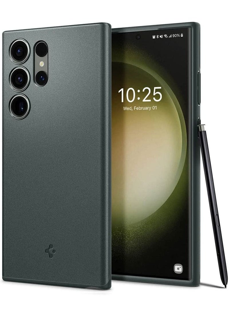 Spigen Thin Fit for Samsung Galaxy S23 Ultra Case Cover - Abyss Green  - Image 1