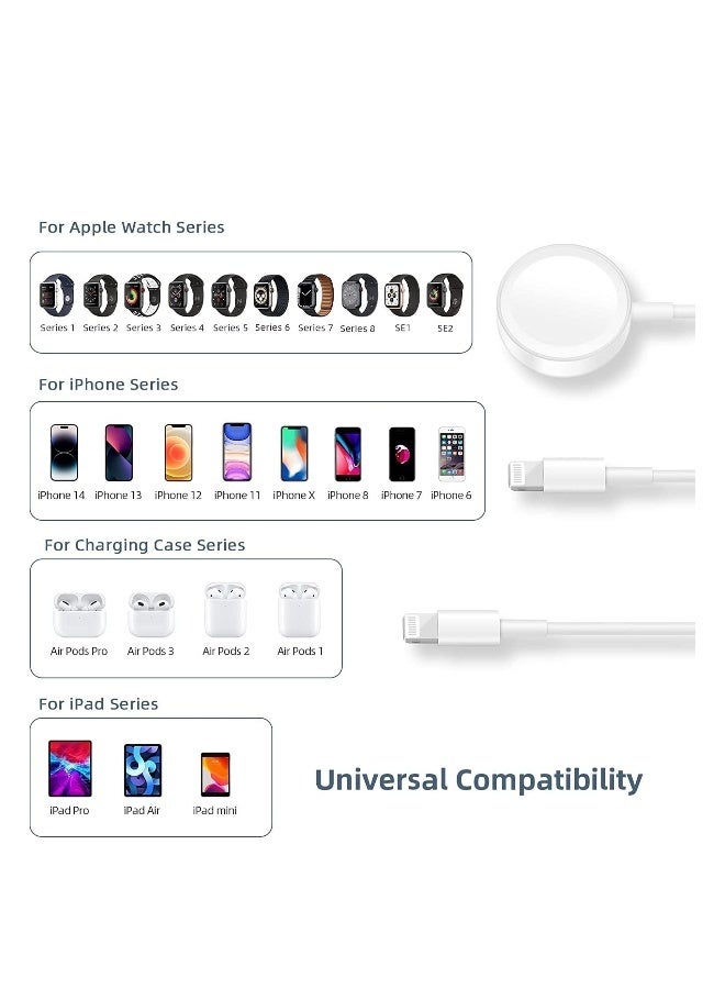 3 in 1 Magnetic Wireless Charger Adapter For Apple iWatch