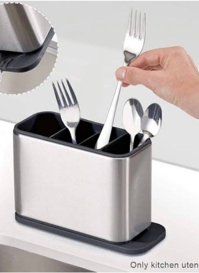 Generic - Anti-rust stainless steel spoon drainer - a practical design for storing and organizing kitchen utensils -Rg - Image 1
