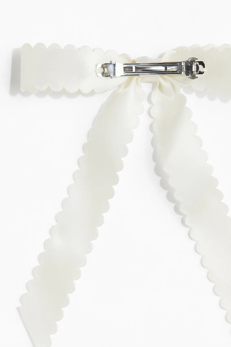 H&M Satin bow hair clip