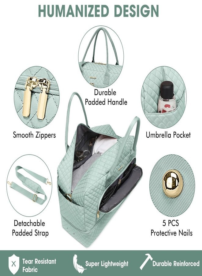LUOCIP Travel Duffle Bag Weekender for Women - Carry-On Overnight Bag Personal Item Bag with Shoe Compartment & Wet Pocket Large Weekend Tote Bags with Toiletry Bag Hospital Bags for Labor and Delivery - Image 3