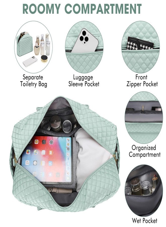 LUOCIP Travel Duffle Bag Weekender for Women - Carry-On Overnight Bag Personal Item Bag with Shoe Compartment & Wet Pocket Large Weekend Tote Bags with Toiletry Bag Hospital Bags for Labor and Delivery - Image 4