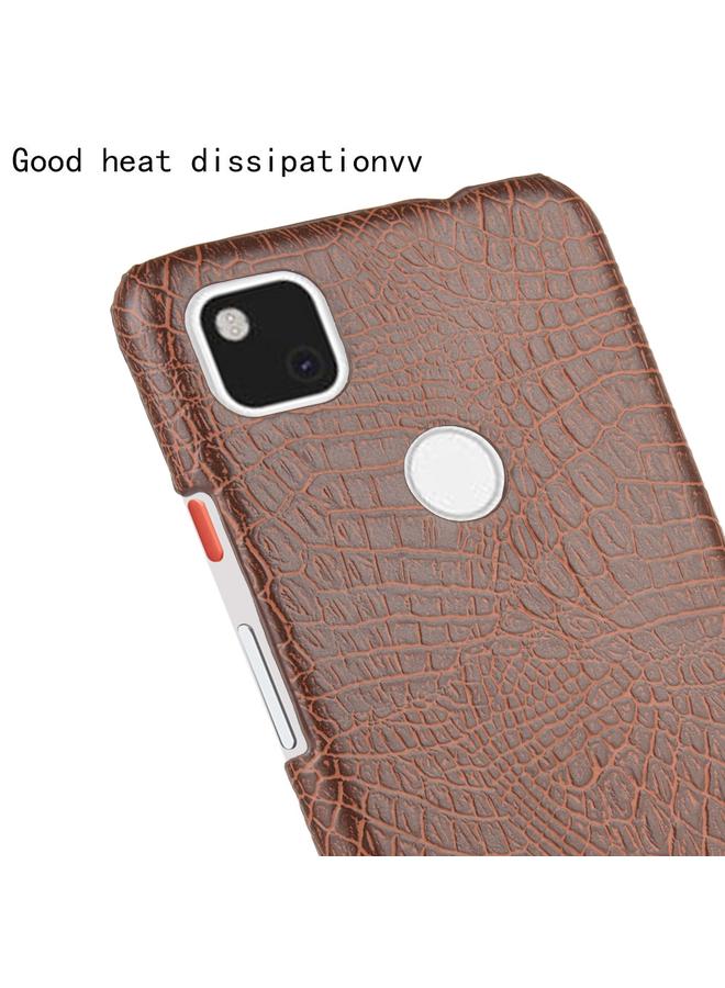 Zaboon Case For Google Pixel 4a Shockproof Crocodile Texture PC + PU Case - Image 5