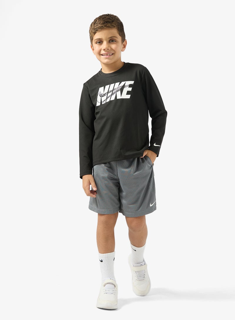 نايكي شورت أطفال دراي فيت شبكي متعدد - Image 4