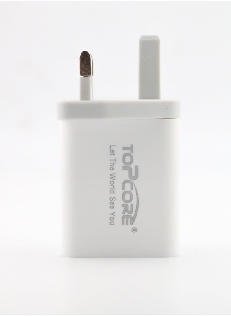 Topcore 20W USB Type C PD 3.0 Power Adapter Wall Charge and Lead Charging with Phone Fast Charger USB C Plug and Cable 1M, for iPhone 12/12 Pro/12 mini/12 Pro Max/11 Pro Max SE 2020 X XR XS 8 iPad White  - Image 4
