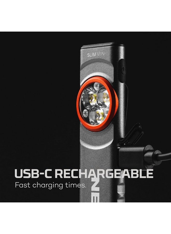 NEBO NEBO SLIM Mini Rechargeable Pocket Light | 250 Lumens, 2 Light Modes, Small Flashlight for EDC & Emergencies, Magnetic Base, Lightweight, Water Resistant & Durable, Includes Charging Cable  - Image 4