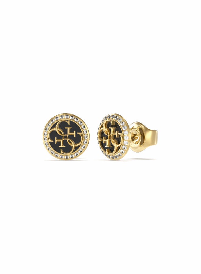 Studs Black 4G Logo Earring