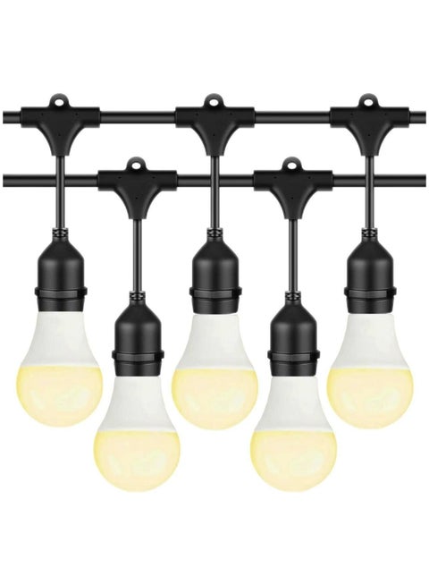 33FT Outdoor String Lights, 10 Meter 20 Hanging Sockets Decorative Lights for Outdoor Garden