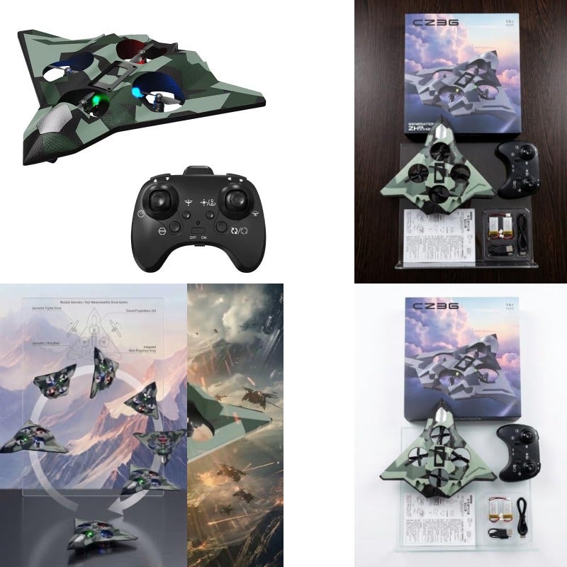 طائرة بدون طيار F117 الطائرة الطائرة الشبحية من جيش الطائرات بدون طيار بطاريتان قابلتان لإعادة الشحن - Image 1