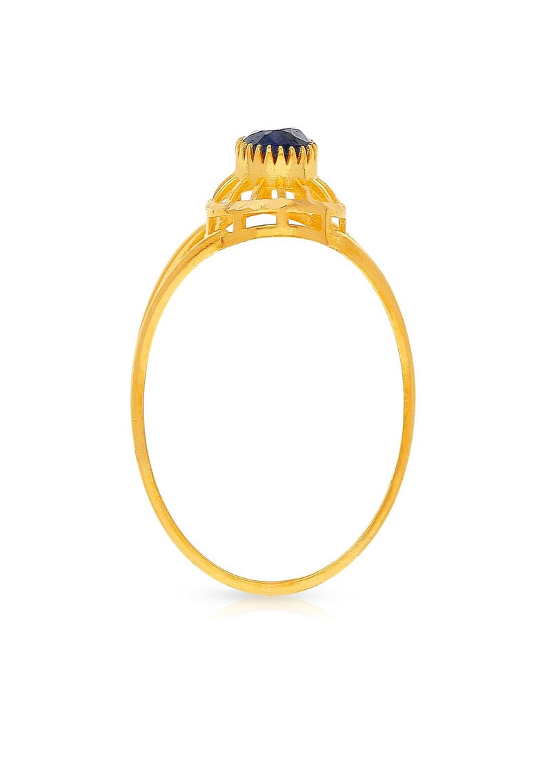 Malabar Gold and Diamonds 22 Carat 916 Purity Precia Gemstone Ring PRGGEN102RN1 for Women  - Image 3