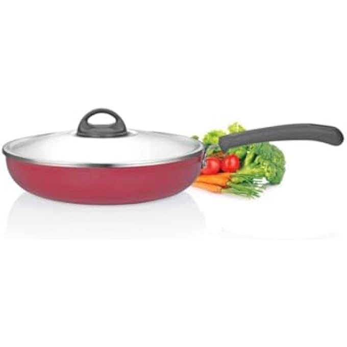 Premier Aluminium Non Stick Fry Pan Classic With Stainless Steel Lid  22 Cm - Image 2