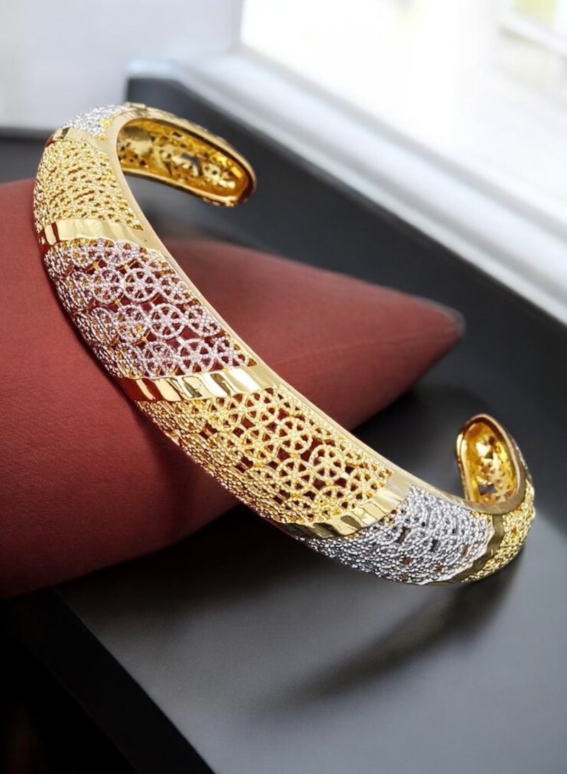 GOLDMAX 21K Gold Plated Bangle For Women - Image 1