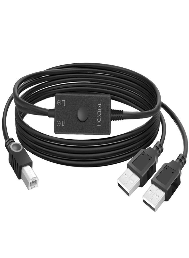 HOXIBSL Printer Cable Splitter 2 in 1 Out,Prlnter Splitter for Two Computers,Suitable for Two Computers to Share one Printer, Compatible with inkless Printers,Samsung,MacBook Pro, HP, Canon,Brother, etc. - Image 1
