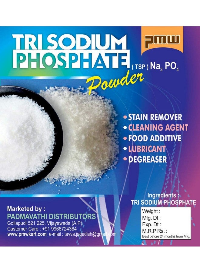 Pmw - TSP - Trisodium Phosphate - Jar Pack - Na3PO4 - For Cleaning & Washing Powder Preparation - 1 Kilo - Image 2
