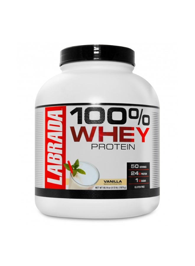 Labrada Nutrition 100% Whey Protein Vanilla, 4.13 lbs