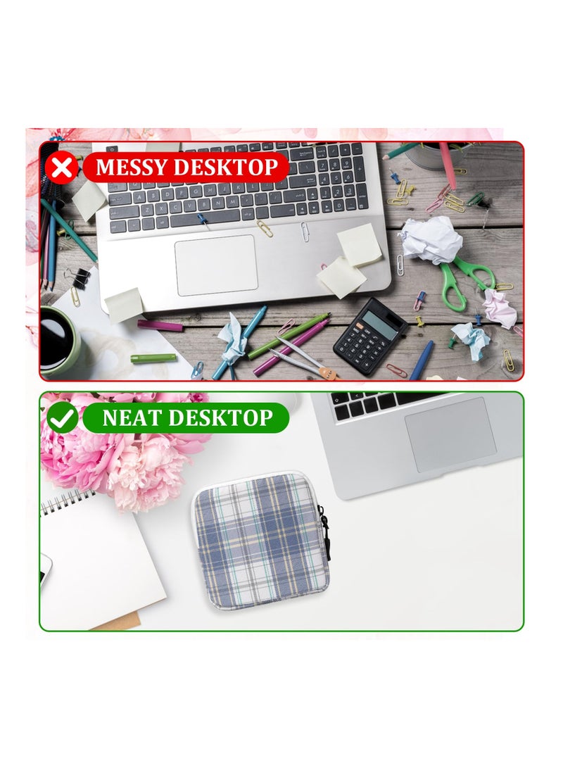 SYOSI 3 Pcs Sanitary Napkin Storage Bag, Period Pouch, Period Bag, Lattice Feminine Menstrual Pad Tampon Storage Pouch, Portable Sanitary Pads Pouches First Period Bag for Teen Girls Women Ladies - Image 5