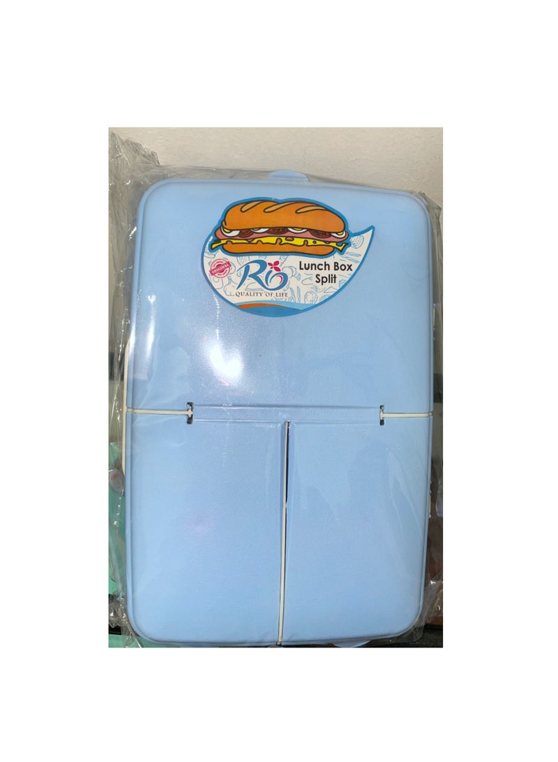 ريو صندوق غداء ريو مقسم باللون الأزرق - Image 1