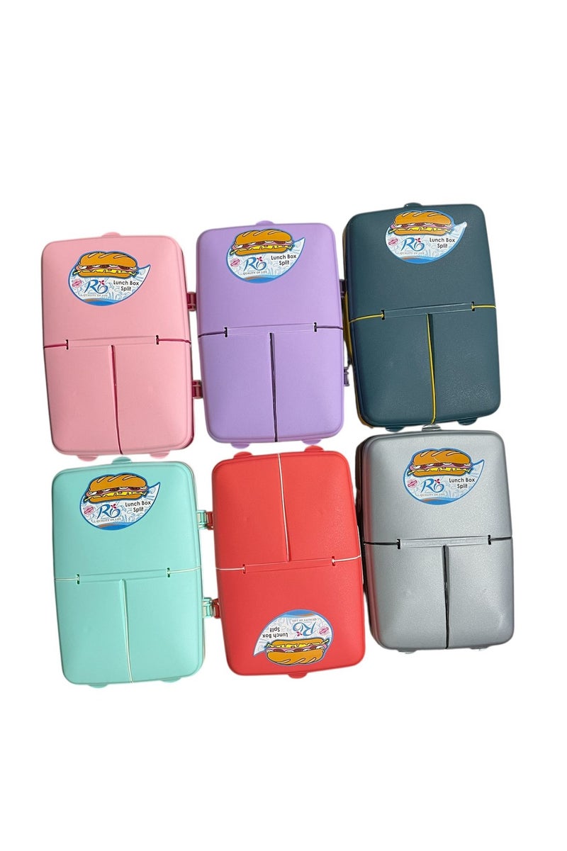ريو صندوق غداء ريو مقسم باللون الأزرق - Image 2