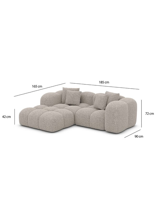 Woodz Cloud Sofa Biege 3 Seats - Image 2