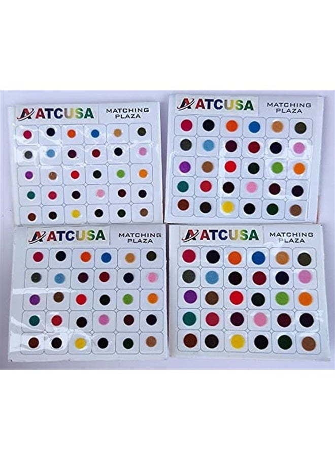 ATCUSA ATC USA - 720 X Count Assorted Multi Color and Multi Size Indian Daily Use Reusable Forehead Bindi Round Dot temporary Tattoo Body Art Sticker  - Image 2