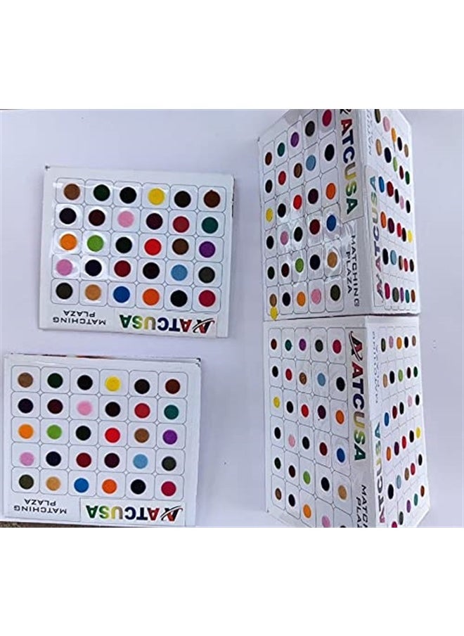 ATCUSA ATC USA - 720 X Count Assorted Multi Color and Multi Size Indian Daily Use Reusable Forehead Bindi Round Dot temporary Tattoo Body Art Sticker  - Image 4
