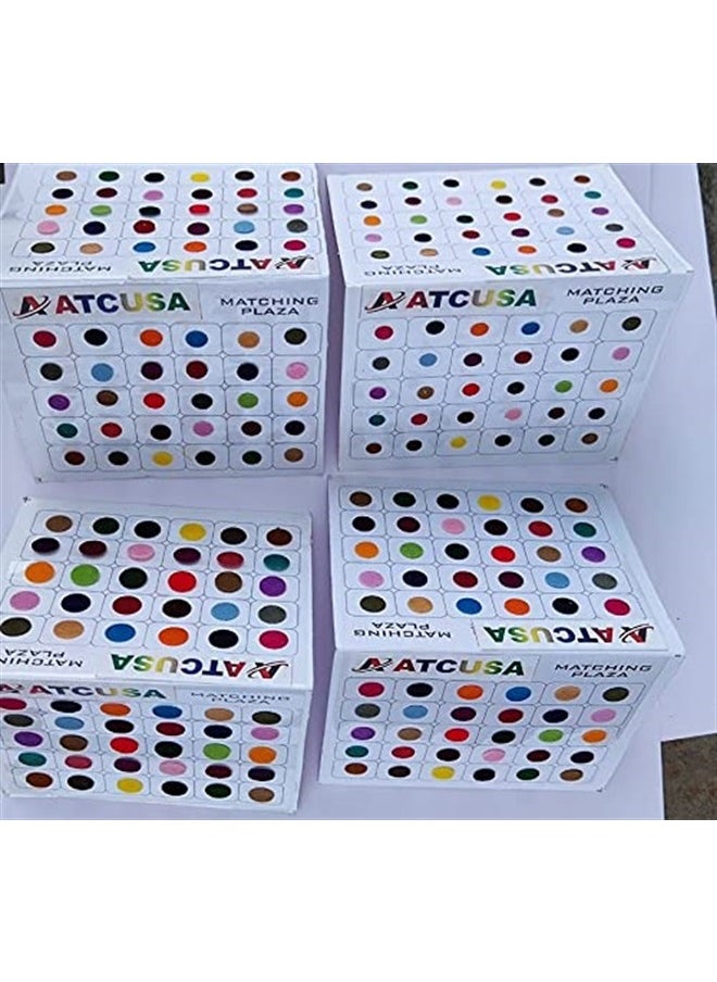 ATCUSA ATC USA - 720 X Count Assorted Multi Color and Multi Size Indian Daily Use Reusable Forehead Bindi Round Dot temporary Tattoo Body Art Sticker  - Image 3