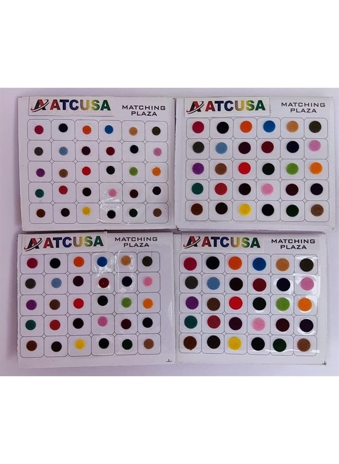 ATCUSA ATC USA - 720 X Count Assorted Multi Color and Multi Size Indian Daily Use Reusable Forehead Bindi Round Dot temporary Tattoo Body Art Sticker  - Image 5