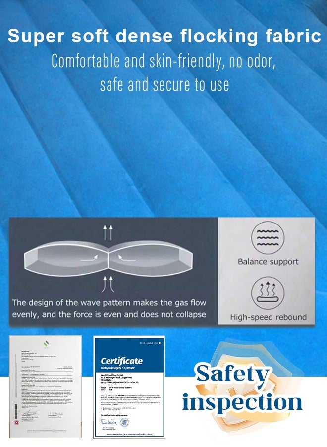 Car Air Mattress, Removable Black Backseat Air Bed with Air-Pump, Portable Car Travel Bed with Pillows Multifunctional Inflatable Car Air Bed - Image 4