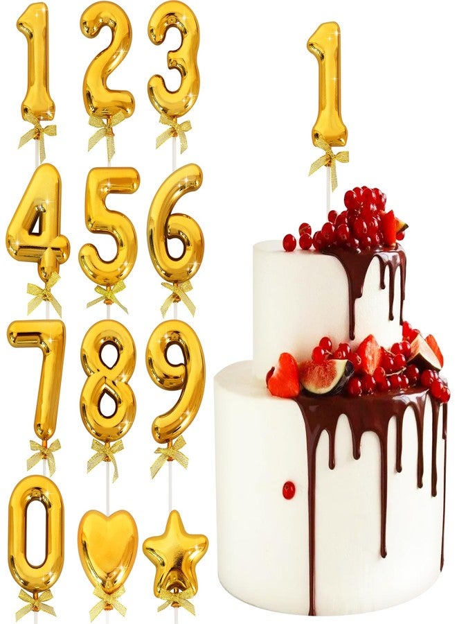 BEISHIDA 3D Number Cake Topper Gold 1 Numbers Happy Birthday Cake Topper 1st Birthday Cake Toppers for Party Wedding Anniversary Decorations(1Pcs Only) - Image 1