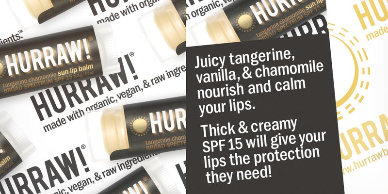 Hurraw! Sun Lip Balm (Zinc Oxide Protection, Broad Spectrum SPF 15, Tangerine, Chamomile), 3 Pack: Organic, Certified Vegan, Gluten Free. Non-GMO, All-Natural. Bee, Shea, Soy & Palm Free. Made in USA - Image 4