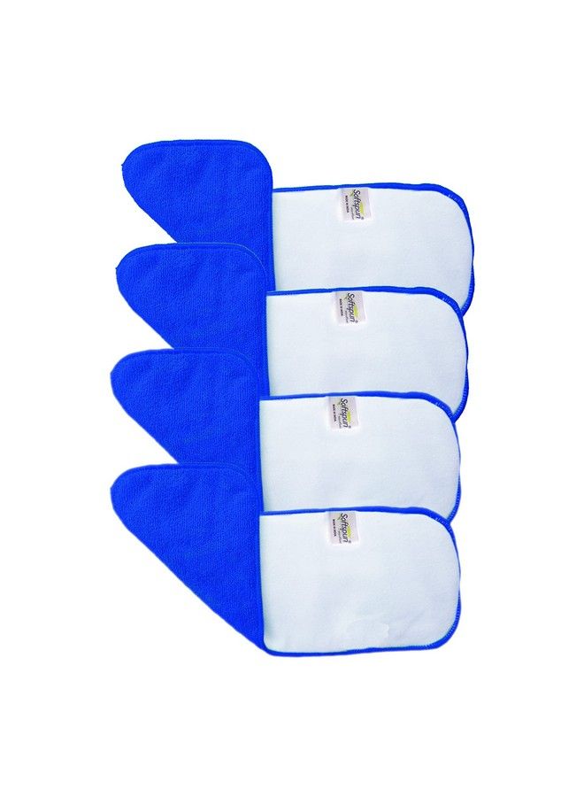SOFTSPUN Microfiber 4 Layer Baby Pocket Diaper Inserts Pack Of 4 Large Size Blue Age 4 30 Months Washable Reusable Ultra Absorbent Super Soft & Comfortable For Babies. - Image 3