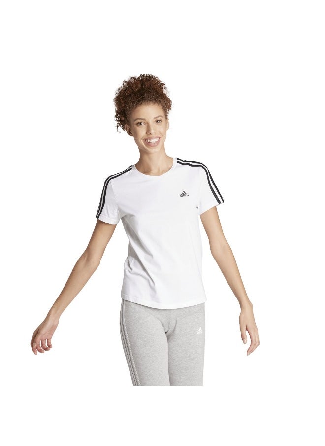 Adidas adidas W 3S T White Training T-Shirts 2XS  - Image 3