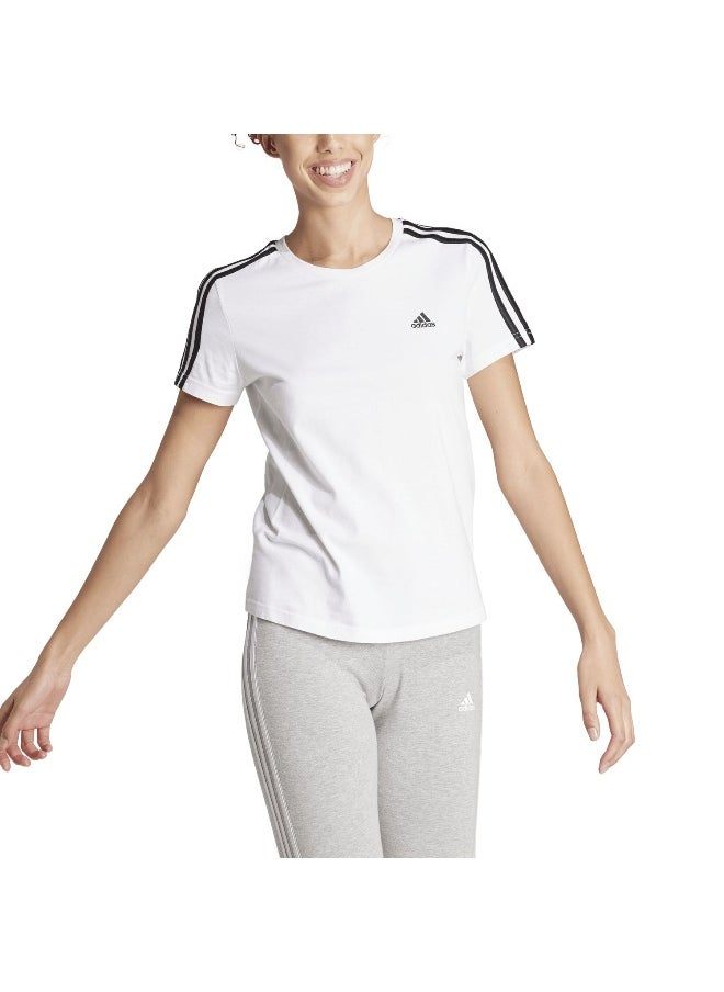 Adidas adidas W 3S T White Training T-Shirts 2XS  - Image 4