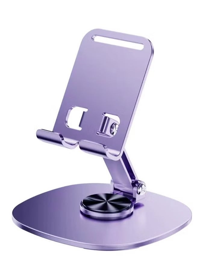Phone Holder Metal Phone Stand Mutifunctional 360° Adjustable Mobile Phone Stand Foldable iPhone Holder Universal Bracket Stable Anti Fall - Image 1