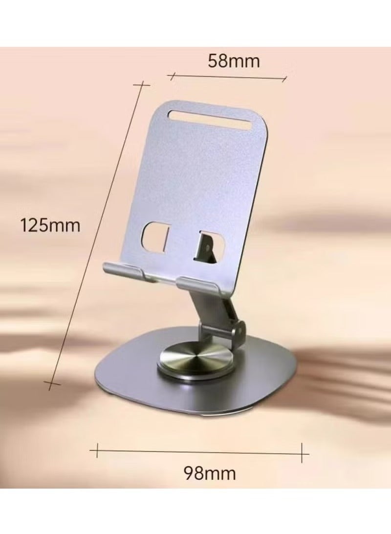 Phone Holder Metal Phone Stand Mutifunctional 360° Adjustable Mobile Phone Stand Foldable iPhone Holder Universal Bracket Stable Anti Fall - Image 2